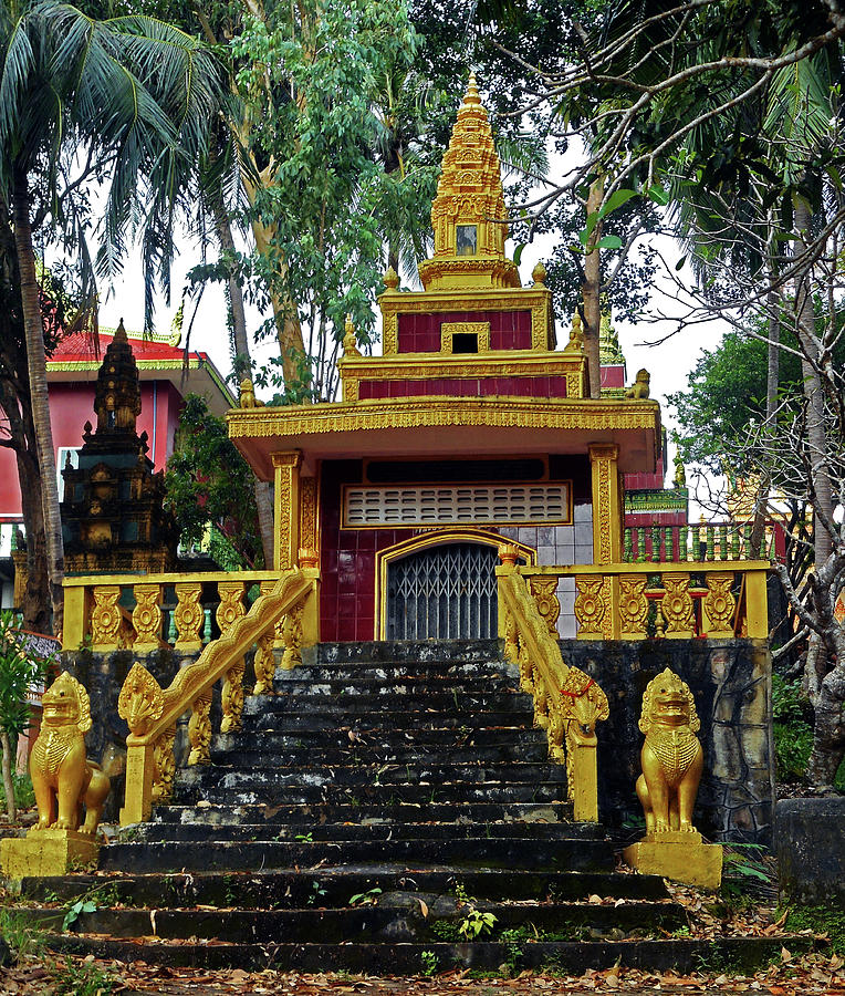 Wat Leu Temple 27 Photograph by Ron Kandt