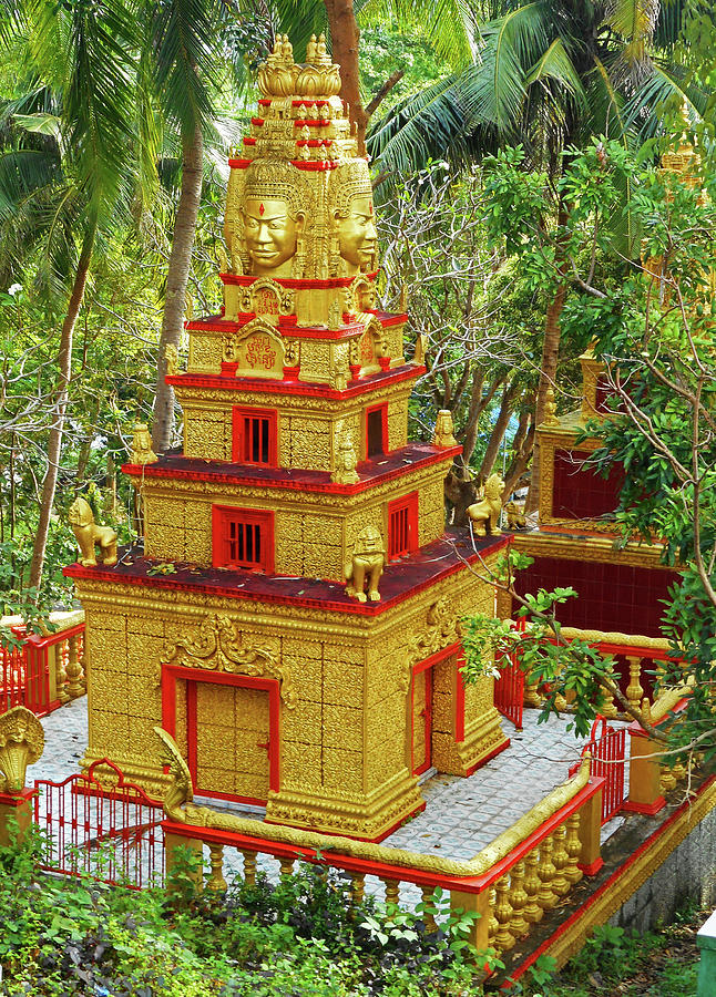 Wat Leu Temple 6 Photograph by Ron Kandt