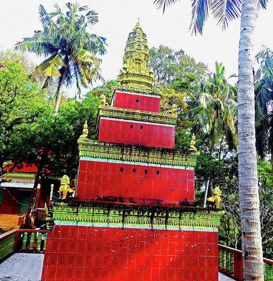 Wat Leu Temple 7 Photograph by Ron Kandt
