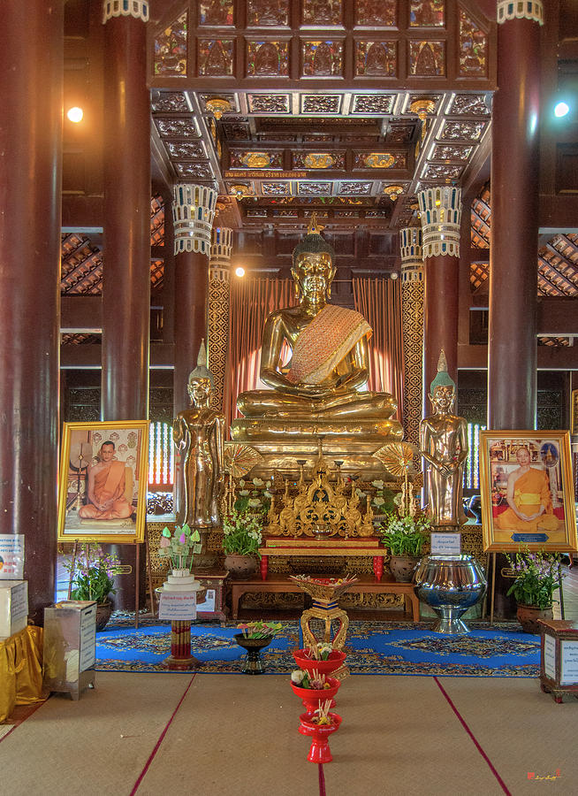 Wat Lok Molee Phra Wihan Buddha Images DTHCM1999 Photograph by Gerry Gantt