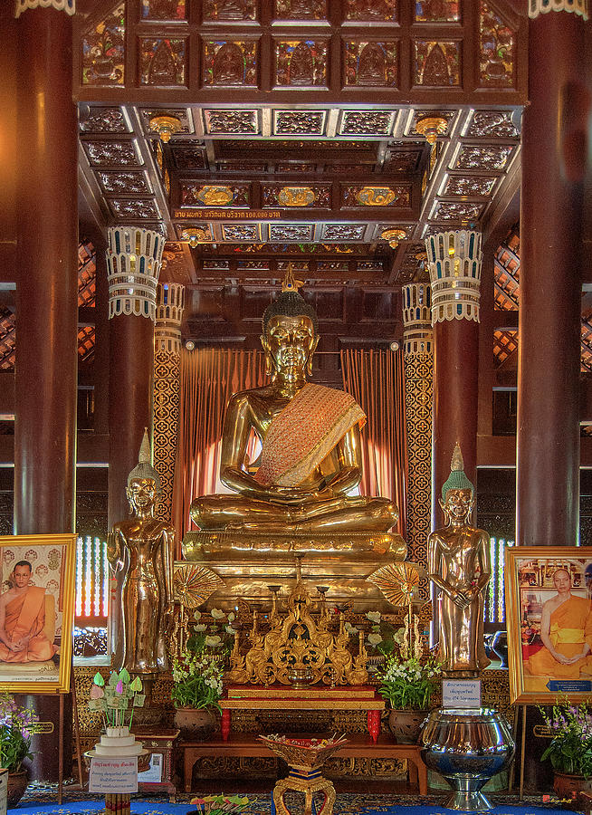 Wat Lok Molee Phra Wihan Buddha Images DTHCM2000 Photograph by Gerry Gantt