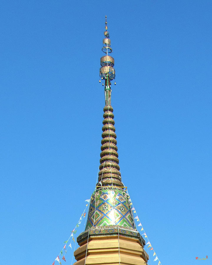 Wat Mae Rim Phra Chedi Pinnacle DTHCM1275 Photograph by Gerry Gantt