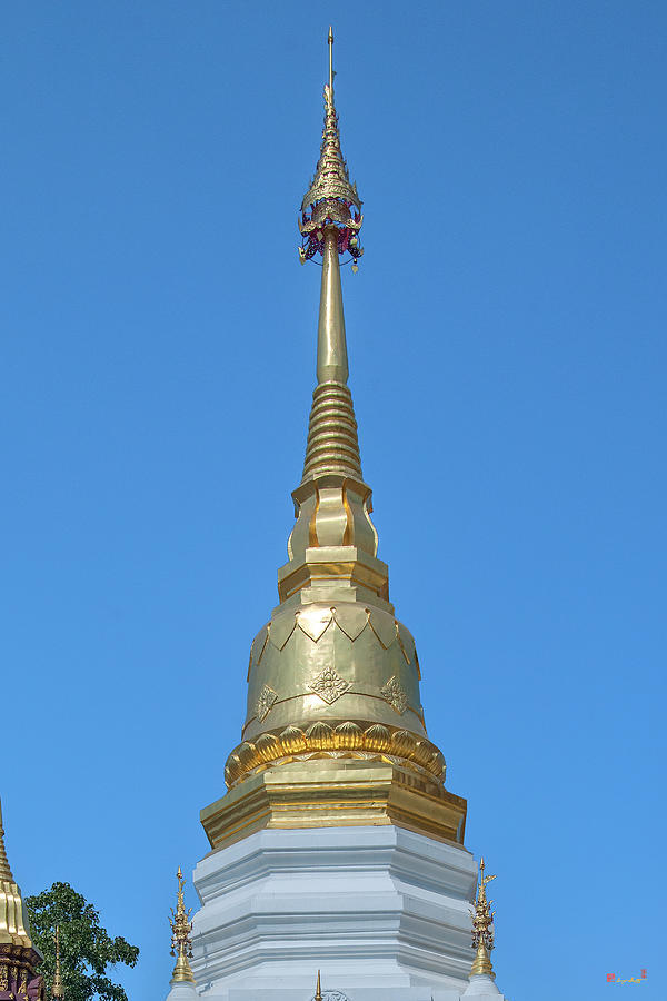 Wat Mae San Pa Daet Phra That Chedi Pinnacle DTHLU0220 Photograph by Gerry Gantt