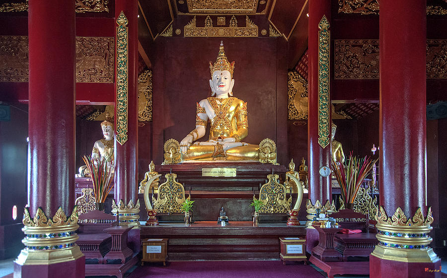 Wat Montien Phra Ubosot Buddha Images DTHCM0523 Photograph by Gerry Gantt