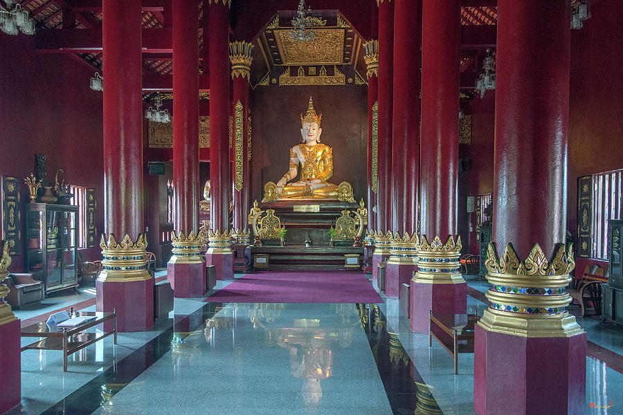 Wat Montien Phra Ubosot Interior DTHCM0522 Photograph by Gerry Gantt