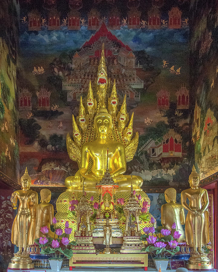 Wat Nak Prok Phra Wihan Principal Buddha Image DTHB1869 Photograph by ...