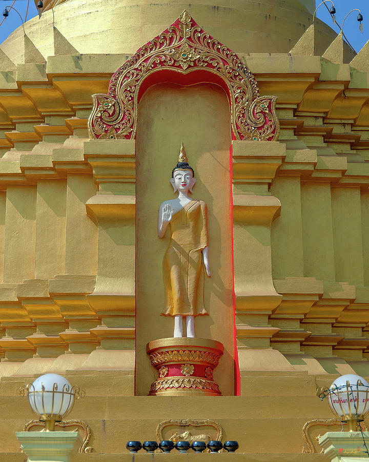Wat Nam Lom Phra Chedi Buddha Image DTHLA0094 Photograph by Gerry Gantt