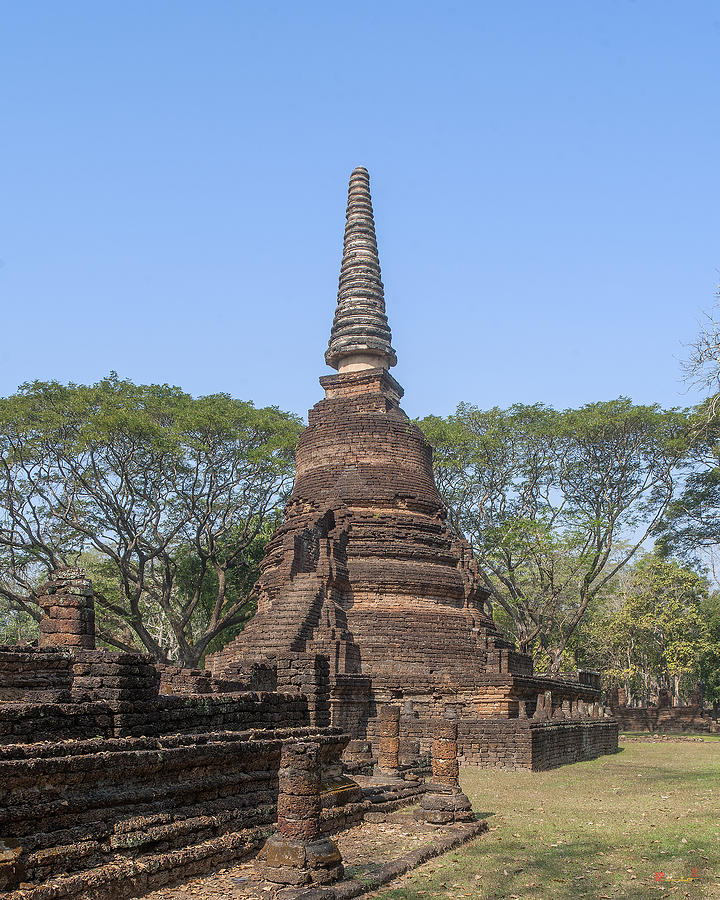 Wat Nang Phaya Main Chedi DTHST0152 Photograph by Gerry Gantt