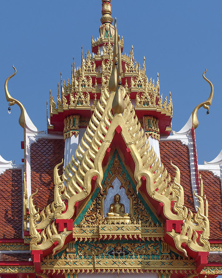 Wat Nong Yai Hall of Buddha Gable DTHCB0222 Photograph by Gerry Gantt