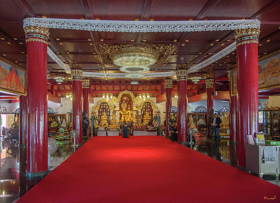 Wat Pa Dara Phirom Phra Chulamani Si Borommathat Interior DTHCM1607 Photograph by Gerry Gantt