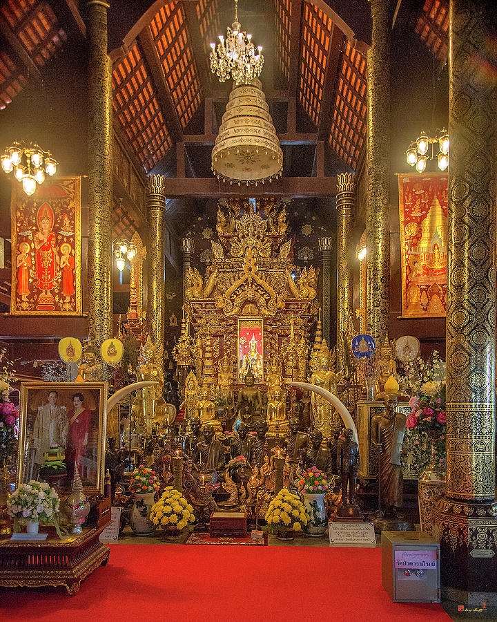 Wat Pa Dara Phirom Phra Wihan Buddha Images DTHCM1618 Photograph by Gerry Gantt