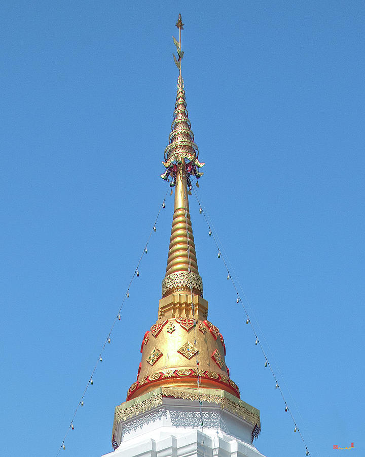 Wat Pa Koi Tai Phra That Chedi Pinnacle DTHCM1472 Photograph by Gerry Gantt