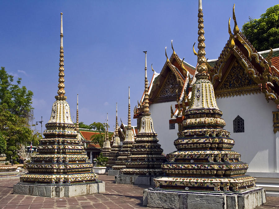 Wat Pho Buddhist Temple Photograph by Sally Weigand