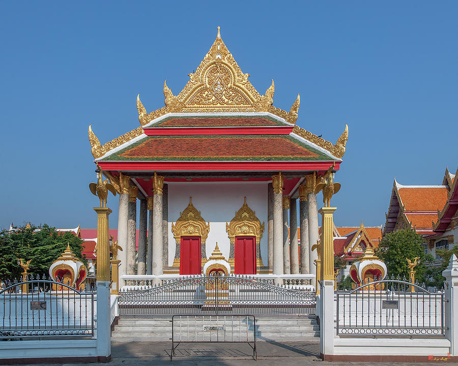 Wat Photharam Phra Ubosot DTHNS0073 Photograph by Gerry Gantt