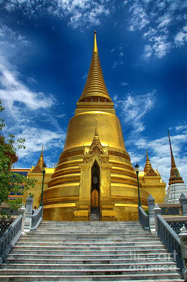 Phra Sri Rattana Chedi  Photograph by Charuhas Images