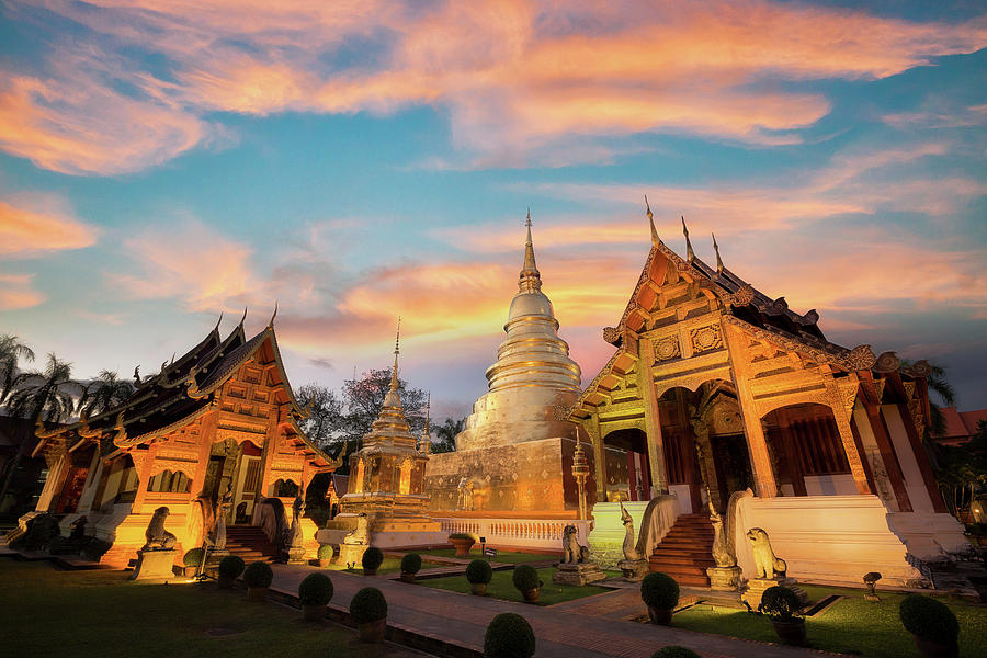 Wat Phra singh Photograph by Anek Suwannaphoom