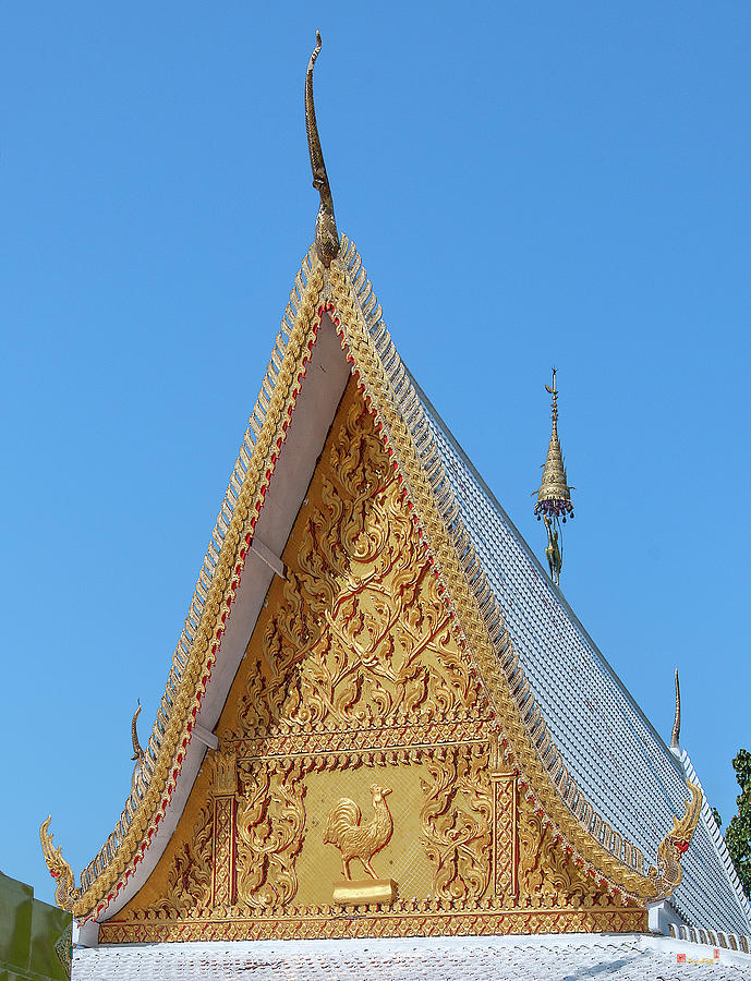 Wat Phra That Chom Kitti Phra Wihan Gable DTHCM1958 Photograph by Gerry Gantt