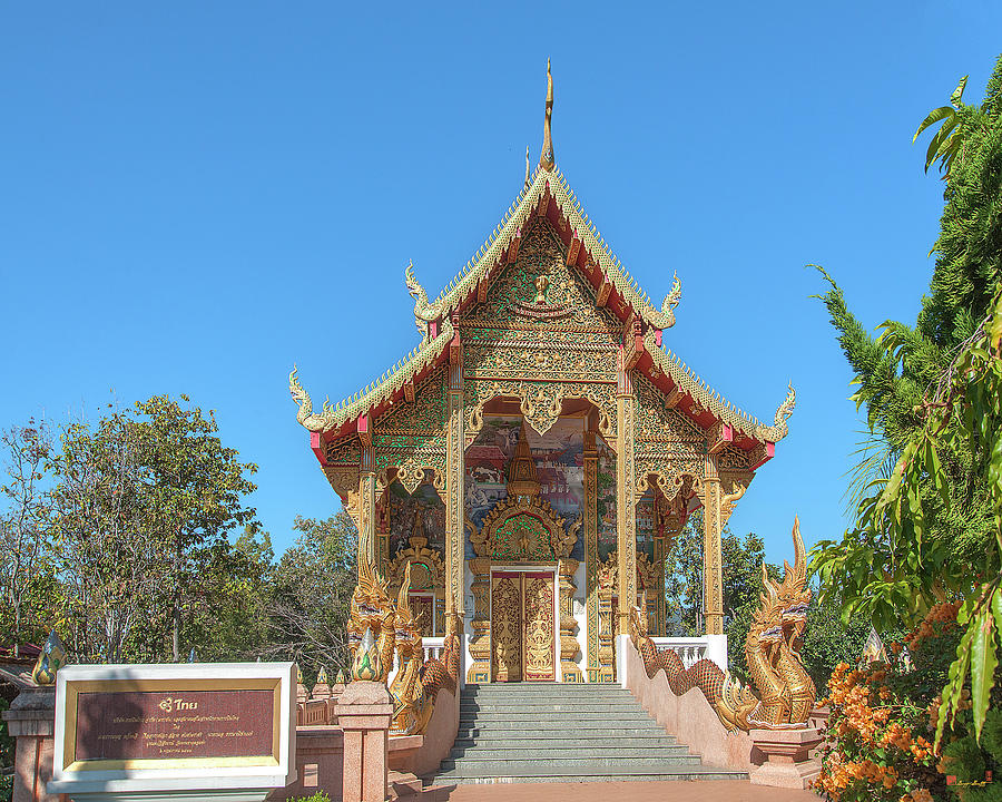 Wat Phra That Doi Kham Phra Ubosot DTHCM2378 Photograph by Gerry Gantt