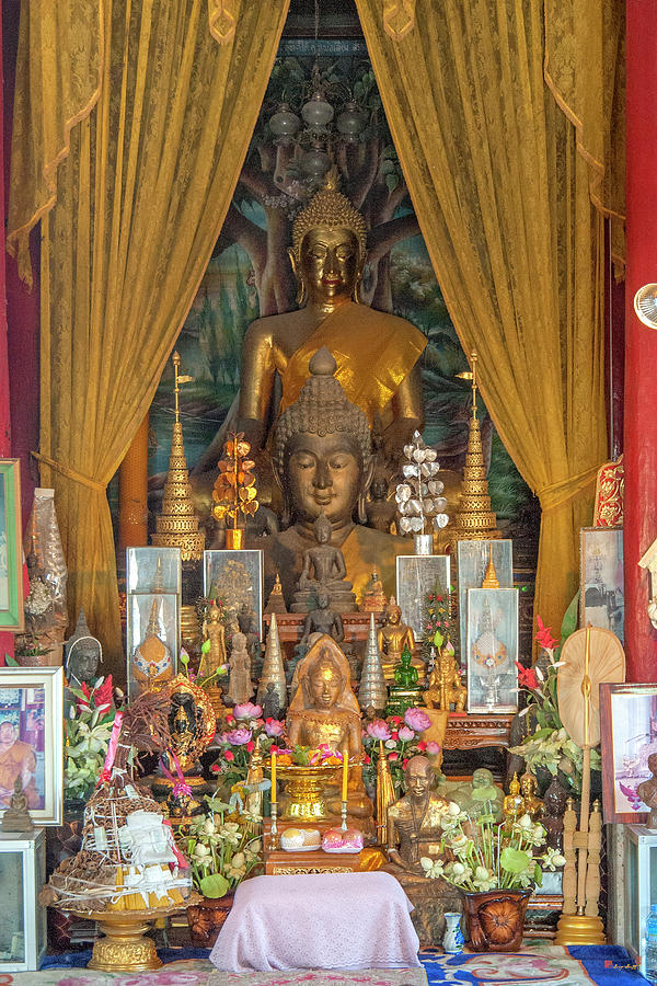 Wat Phra That Doi Kham Phra Wihan Buddha Images DTHCM2360 Photograph by Gerry Gantt