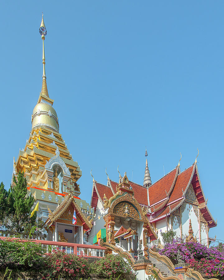 Wat Phra That Doi Saket Phra That Chedi and Phra Wihan DTHCM2161 Photograph by Gerry Gantt