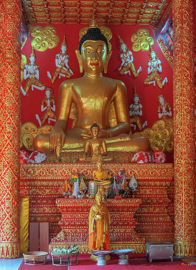 Wat Phra That Lampang Luang Phra Wihan Buddha Images DTHLA0061 Photograph by Gerry Gantt