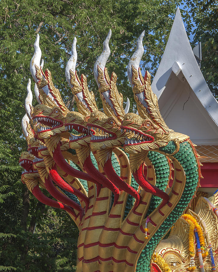 Wat Phra Yai Naga Stair Guardian DTHCB0003 Photograph by Gerry Gantt