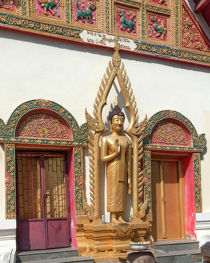 Wat Phrom Chariyawat Original Ubosot Buddha Image DTHNS0131 Photograph by Gerry Gantt