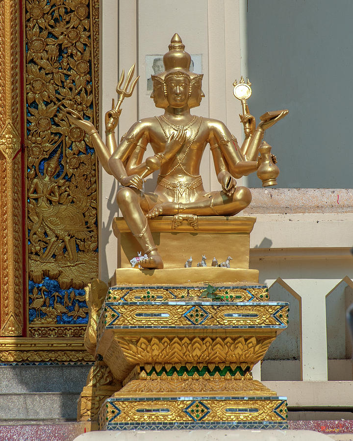 Wat Phrom Chariyawat Phra Ubosot Brahma Image DTHNS0121 Photograph by Gerry Gantt