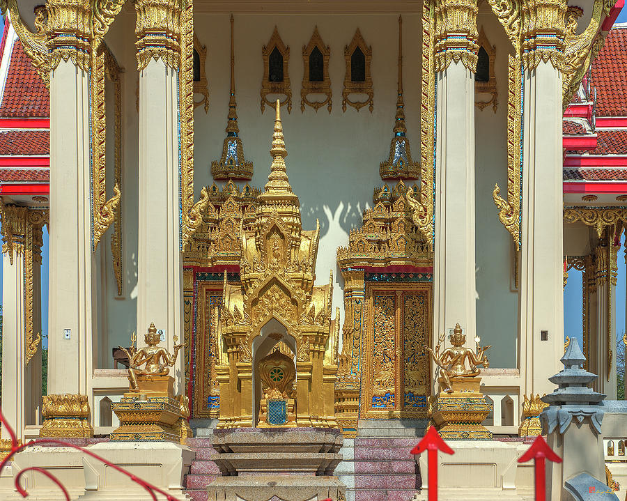 Wat Phrom Chariyawat Phra Ubosot Entrance DTHNS0118 Photograph by Gerry Gantt