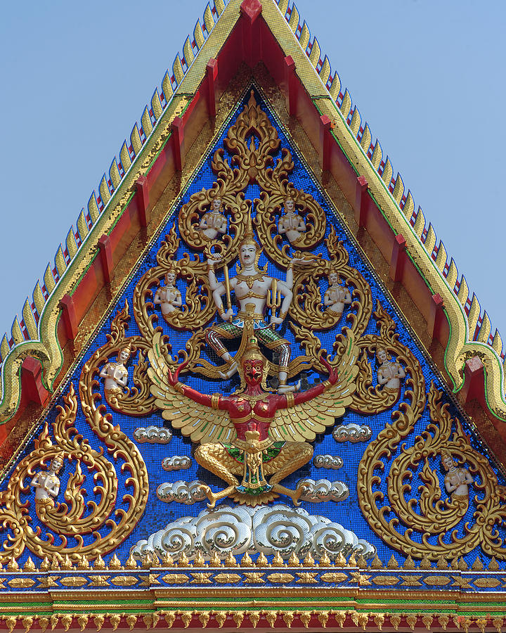 Wat Phutthi Wararam Kathinglai Gable DTHCB0205 Photograph by Gerry Gantt
