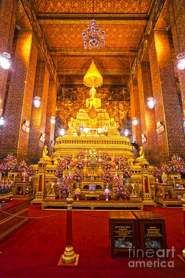 Wat Po -  Bangkok - Thailand Photograph by Luciano Mortula