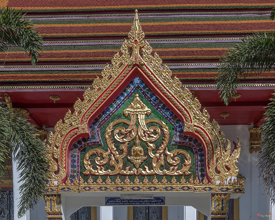 Wat Prachum Khongkha Phra Ubosot Gate DTHCB0172 Photograph by Gerry Gantt