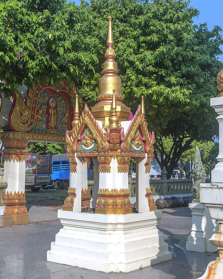 Wat Ratcha Thanee Phra Ubosot Boundary Stone Shrine DTHST0220 Photograph by Gerry Gantt