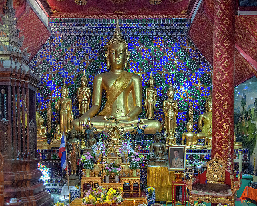 Wat San Pa Khoi Phra Wihan Buddha Images DTHCM2478 Photograph by Gerry Gantt