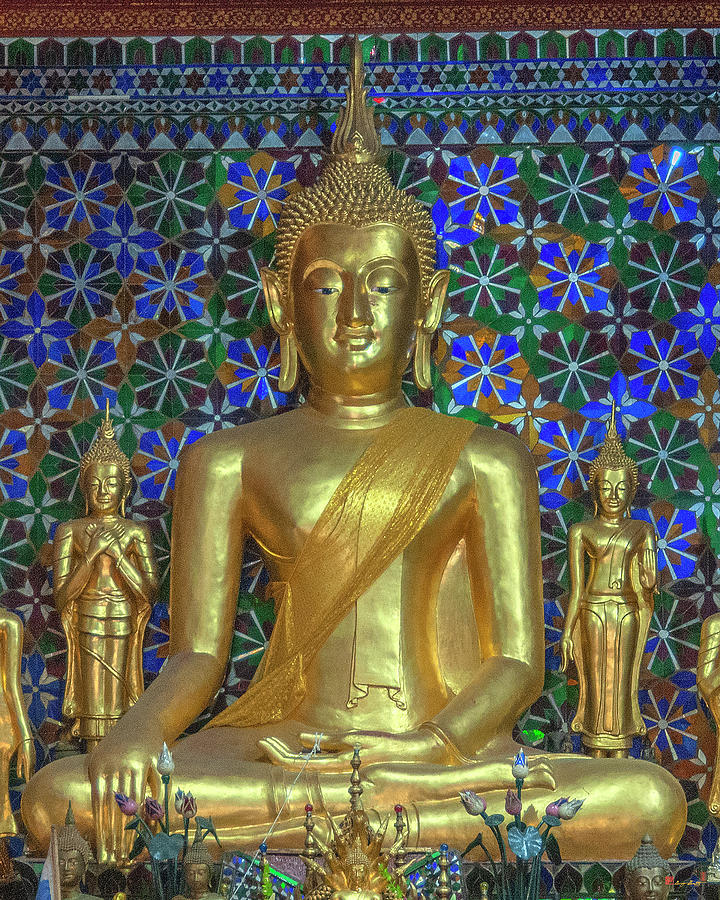 Wat San Pa Khoi Phra Wihan Principal Buddha Image DTHCM2480 Photograph by Gerry Gantt