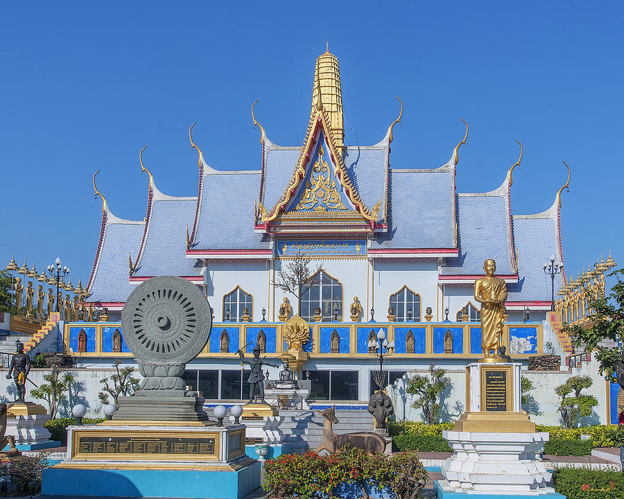 Wat Sawangfa Pruetaram Blue Great Hall DTHCB0124 Photograph by Gerry Gantt