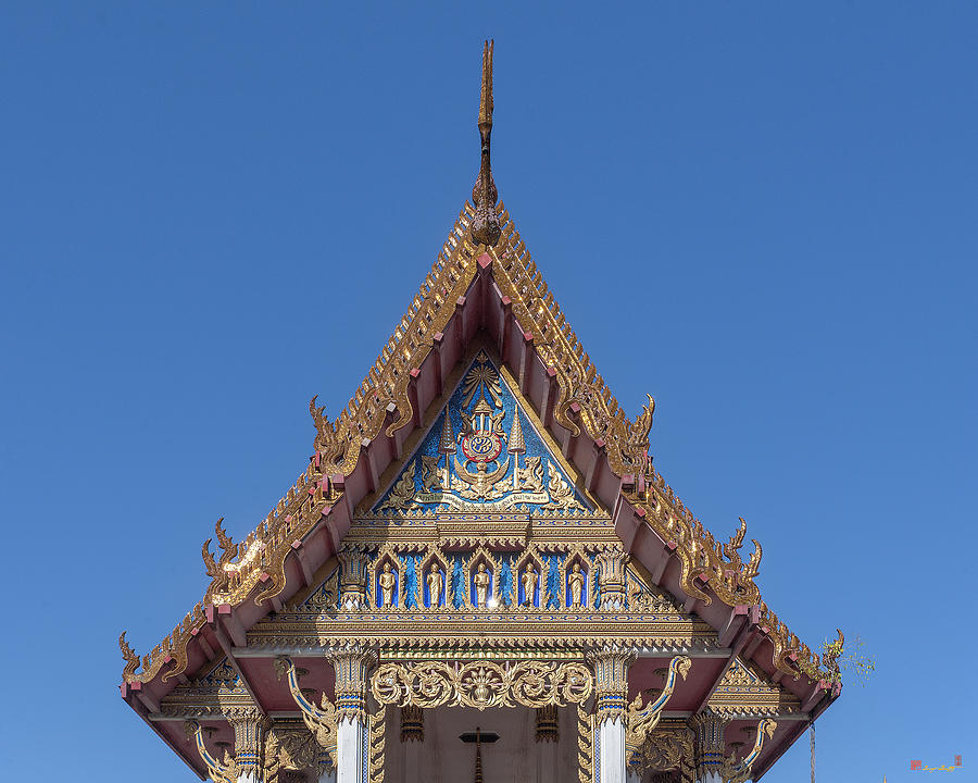 Wat Sawangfa Pruetaram Phra Ubosot Gable DTHCB0110 Photograph by Gerry Gantt