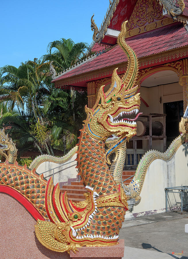 Wat Si Chum Phra Ubosot Naga DTHLU0124 Photograph by Gerry Gantt