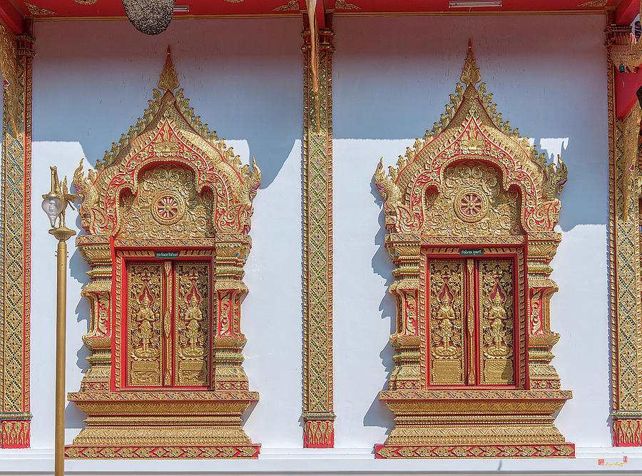 Wat Si Ngam Phra Wihan Windows DTHCM1912 Photograph by Gerry Gantt