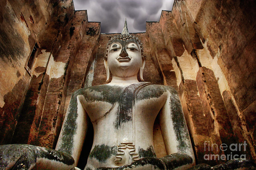 Buddha Phra Atchana Wat Sri Chum Thailand #2 Photograph by Bob Christopher