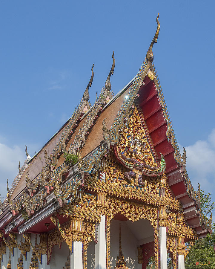 Wat Subannimit Phra Ubosot Gable DTHCP0005 Photograph by Gerry Gantt