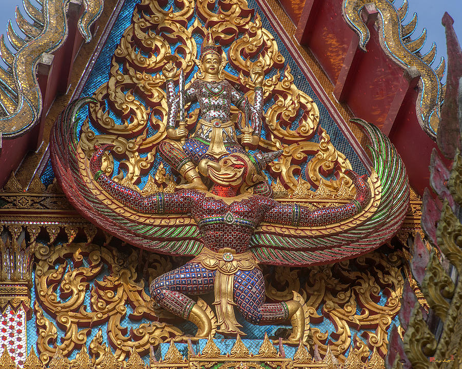 Wat Subannimit Phra Ubosot Gable DTHCP0006 Photograph by Gerry Gantt
