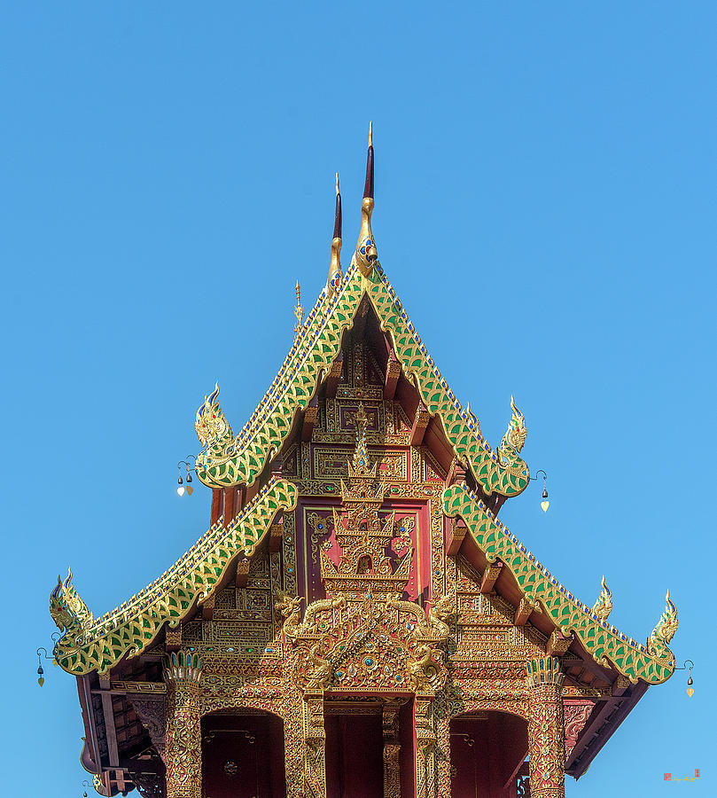 Wat Tamnak Ho Trai Gable DTHCM2317 Photograph by Gerry Gantt