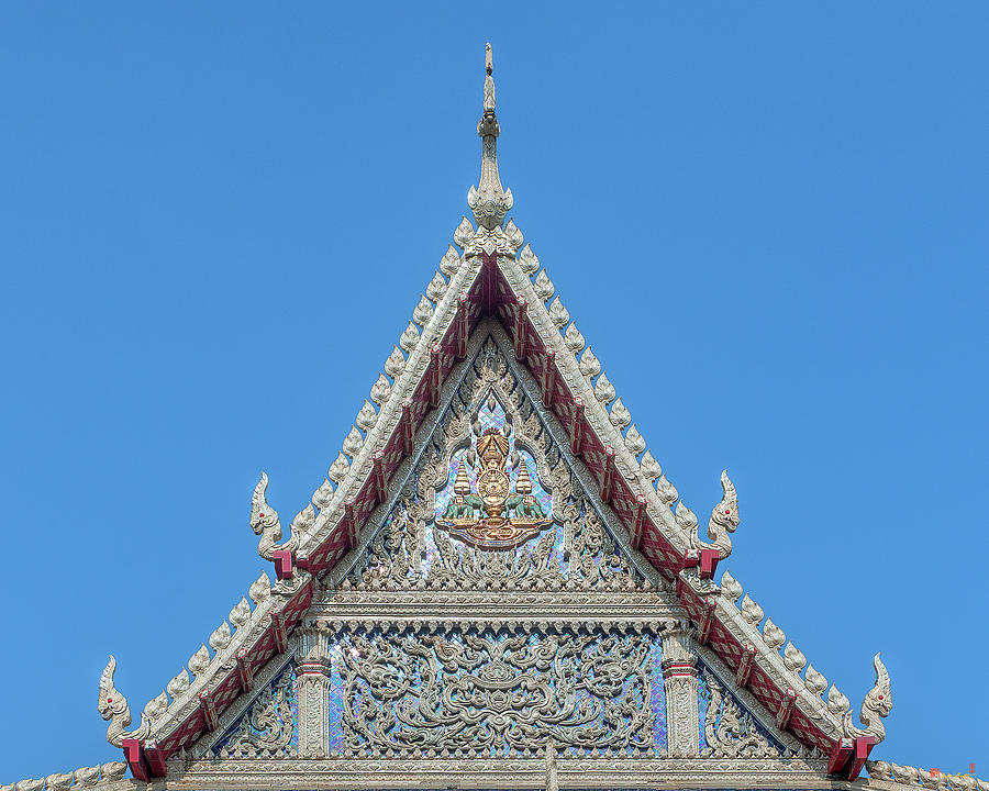 Wat Tsai Phra Ubosot Gable DTHB1658 Photograph by Gerry Gantt