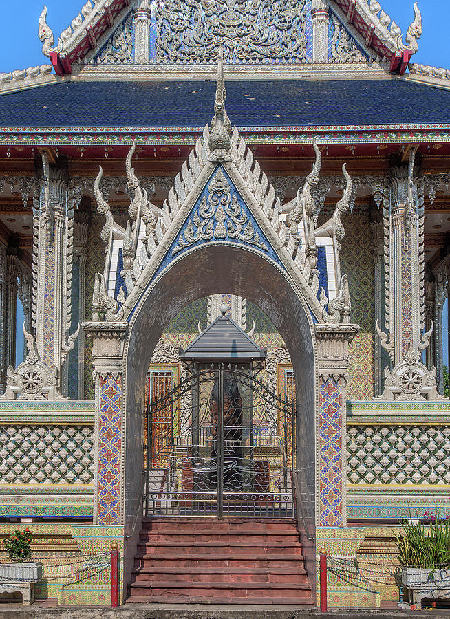 Wat Tsai Phra Ubosot Gate DTHB0403 Photograph by Gerry Gantt