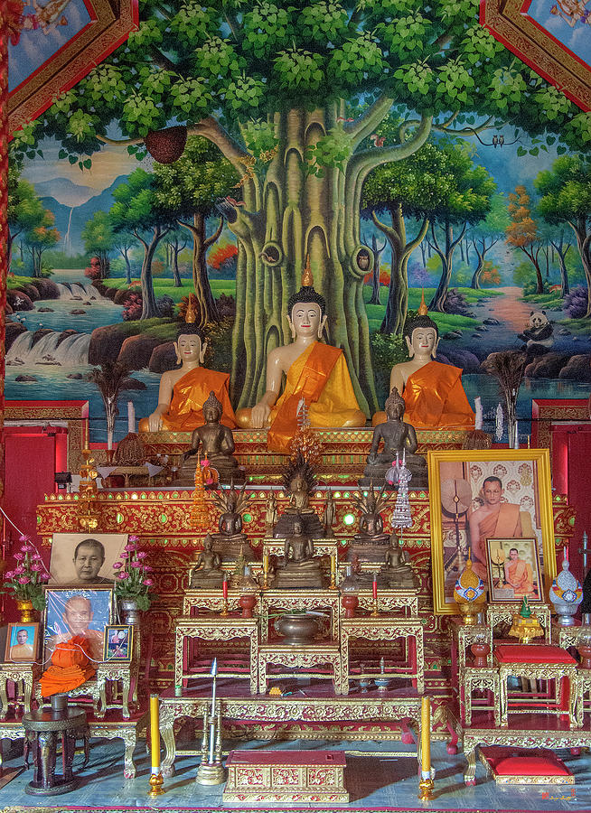 Wat Wichit Wari Phra Wihan Buddha Images DTHCM1755 Photograph by Gerry Gantt