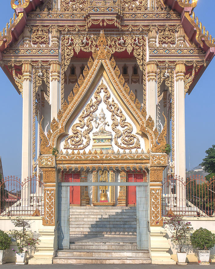 Wat Woranat Bonphot Phra Ubosot Gate DTHNS0018 Photograph by Gerry Gantt