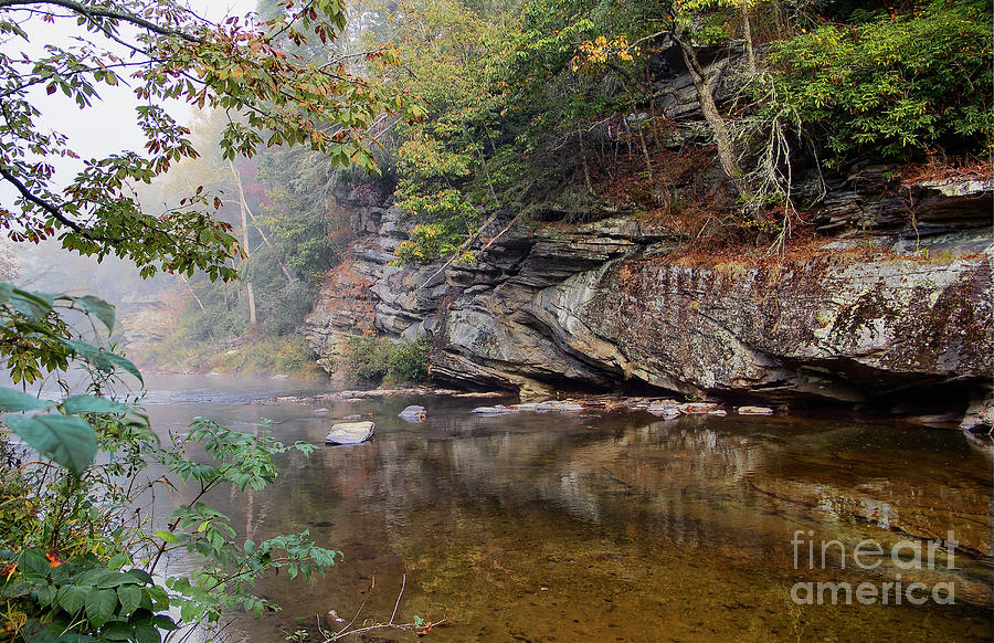 Watauga Photograph - Watauga River Rock Face by James Foshee Watauga Photograph - Watauga River Rock Face by James Foshee