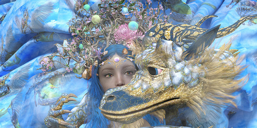Mermaid Digital Art - Watch by Betsy Knapp