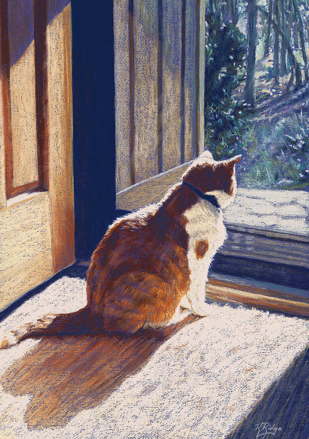 Watch Cat Painting by Kay Ridge